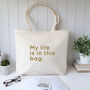 My Life Is In This Bag Shopping Tote Bag, thumbnail 3 of 4