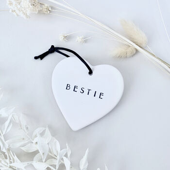 Personalised Ceramic Heart Name Decoration, 2 of 4