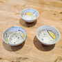 Trio Of Hand Crafted Slipware Dipping Bowls, thumbnail 8 of 11