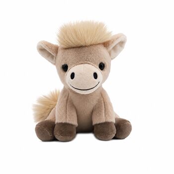 Beige Pony Horse Premium Plush Soft Toy, 6 of 6