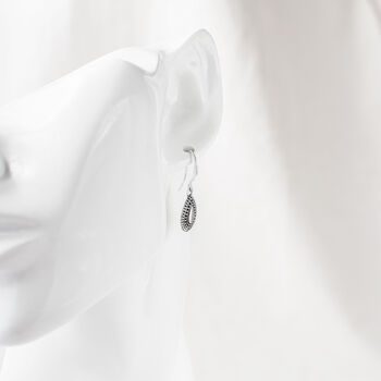 Silver Plated Drop Earrings, 8 of 8