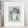 Personalised Pet Dog Lover Portrait, thumbnail 1 of 12