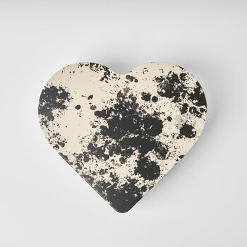 Heart Shaped Tin In Swedish Design Filled With Swedish Chocolate Tack, 4 of 10