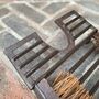The Bruton Classic Cast Iron Boot Jack And Brush, thumbnail 3 of 5