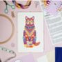 Mandala Cat Cross Stitch Kit, thumbnail 2 of 11