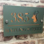 Personalised Stag Design House Acrylic Number Sign, thumbnail 4 of 11
