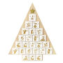 Light Up Tree Shaped Wooden Advent, thumbnail 2 of 2