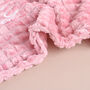 Personalised Dusty Pink Embossed Baby Blanket, thumbnail 7 of 8