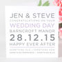 Personalised Typography Wedding Day Card, thumbnail 6 of 11