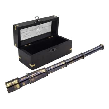 Personalised Brushed Gunmetal Telescope, 5 of 10