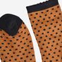 Women's Glitter Socks Pumpkin Small Polka Dots, thumbnail 4 of 5