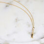 Handmade Solid 18ct Gold Diamond Or Moissanite Twist Bar Necklace, thumbnail 4 of 6