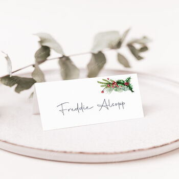 Christmas Wedding Place Cards, 2 of 4