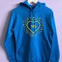 Personalised Heart Explosion Initials Hoodie, thumbnail 3 of 8