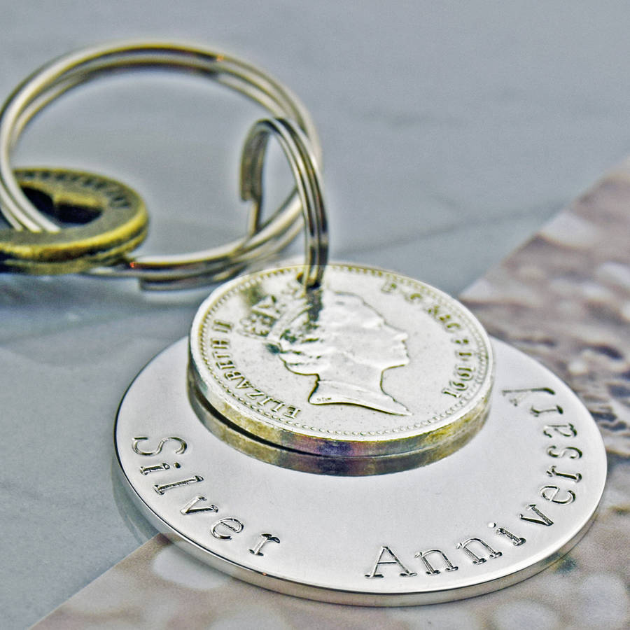 Silver Anniversary Keyring By Mw Studio ...