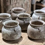 Antiqued Distressed Mottled Two Handle Pot, thumbnail 3 of 4
