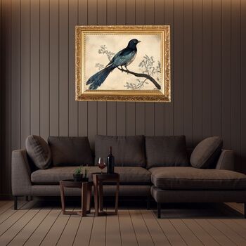 Art Print | Vintage Blue Bird Wall Art | Nature Inspired Home Decor, 3 of 12