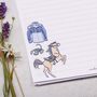 A4 Letter Writing Paper With Blue Wild West Cowboy, thumbnail 3 of 4