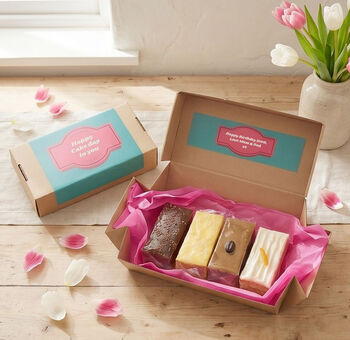 Personalised Mini Loaf Birthday Cakes Gift Box, 3 of 6