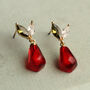 Pomegranate Seed Earrings, thumbnail 1 of 6