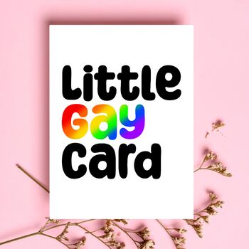 Little Gay Card Valentine's Day Card, 2 of 4