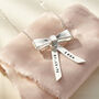 Personalised Bow Charm Necklace, thumbnail 5 of 9