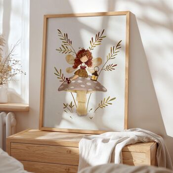 Woodland Fairy Nursery Prints – Whimsical Mushroom Art Set, 3 of 5