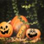 Modern Halloween Pumpkin Stickers, thumbnail 1 of 3