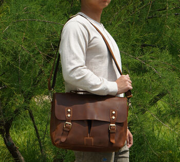 Genuine Leather Briefcase, 2 of 10