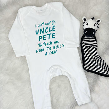 Auntie Uncle Can't Wait To Teach.. Babygrow, 7 of 9