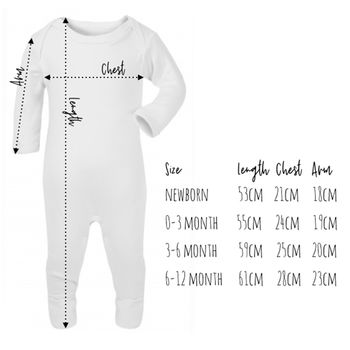 Little Star Personalised Sleepsuit Or Vest, 3 of 3