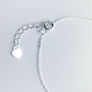 Sterling Silver Wishbone Charm Bracelet, 3 of 5