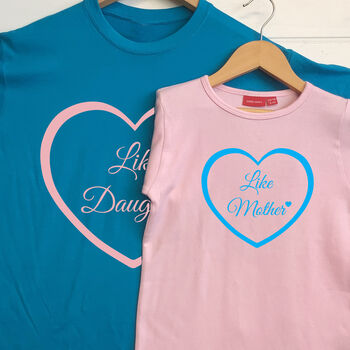 Personalised Like Mother Like Daughter T Shirt Set, 2 of 7