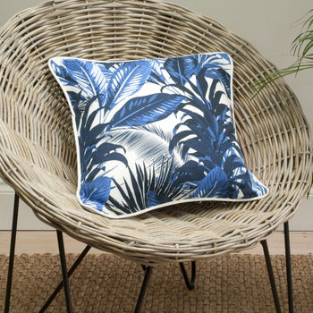 Tropical Palm Print Cushion, 2 of 2