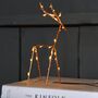 Copper Deer With LED Lights, thumbnail 2 of 3
