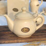 Cream Ceramic Vintage Style Teapot Country Kitchen, thumbnail 3 of 8