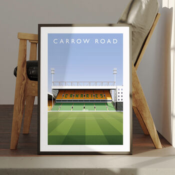 Norwich City Carrow Road From The Centre Circle Poster, 3 of 7