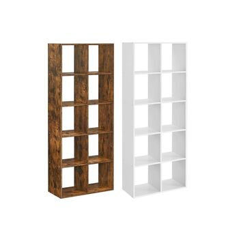 Ten Cube Storage Bookcase Room Divider Bookshelf, 9 of 9