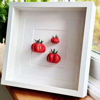 Ceramic Kitchen Wall Art: Three Red Tomatoes, 4 of 8