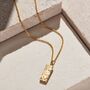 Men's Personalised 9ct Gold Tag Necklace, thumbnail 5 of 7