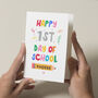 First Day Of School Pencil Card, thumbnail 1 of 4