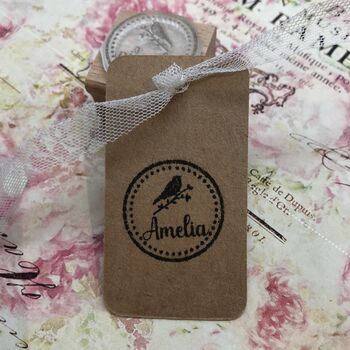 Personalised Name Bird Rubber Stamp, 3 of 3