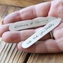We Love You Daddy Personalised Silver Collar Stiffeners, thumbnail 2 of 8