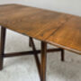 Ercol Mid Century Solid Elm Drop Leaf Table, thumbnail 9 of 12