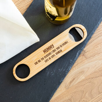 Personalised Bottle Opener Reasons I Give You To Drink, 4 of 6