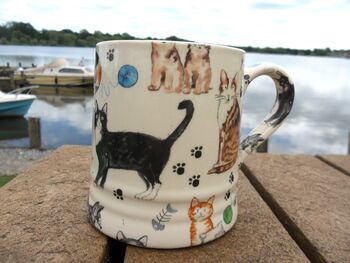 Tankard Mug In Cats And Kittens Design, 8 of 8