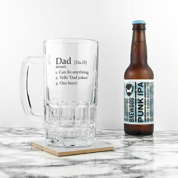 Personalised Definition Beer Glass Tankard, 5 of 5