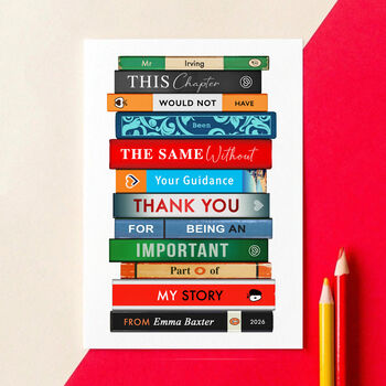 Personalised 'Thank You Teacher' Card, 2 of 3