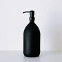 Matt Black Glass Bottle With Black Metal Pump, thumbnail 8 of 9