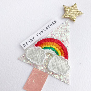 Rainbow Merry Christmas Tree Card, 2 of 2